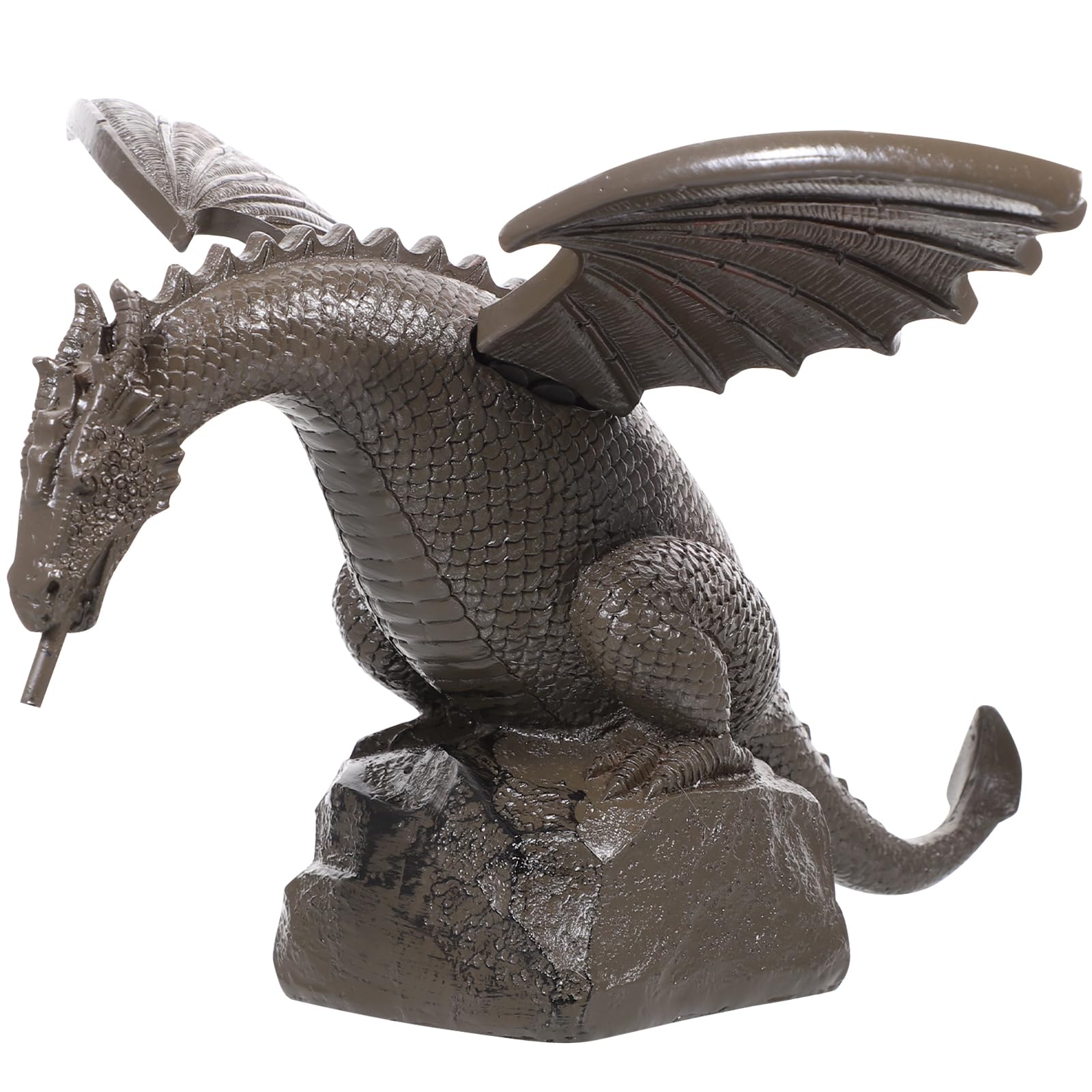 Happyyami Dragon Fountain Sculpture for Garden Outdoor Pool and Pond Decoration Durable Resin Water Feature with Fine Workmanship