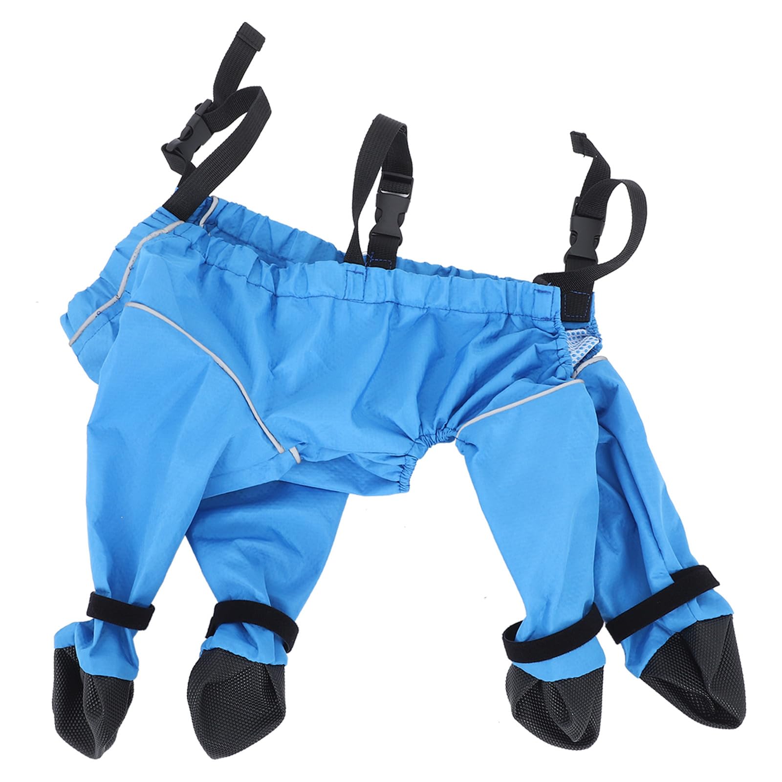Bottes de pluie pour chien Hohopeti avec pantalon à bretelles réglables