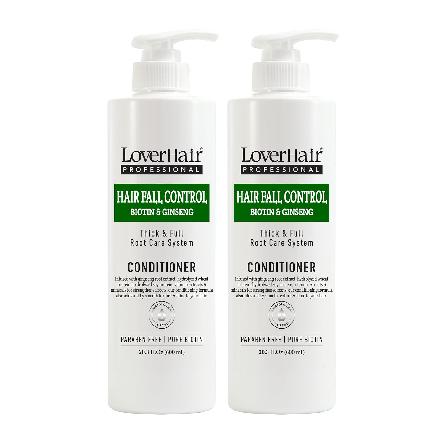 2-PACK LoverHair Professional Hair Fall Control Conditioner 2 x 20.3 fl oz (2 x 600ml)