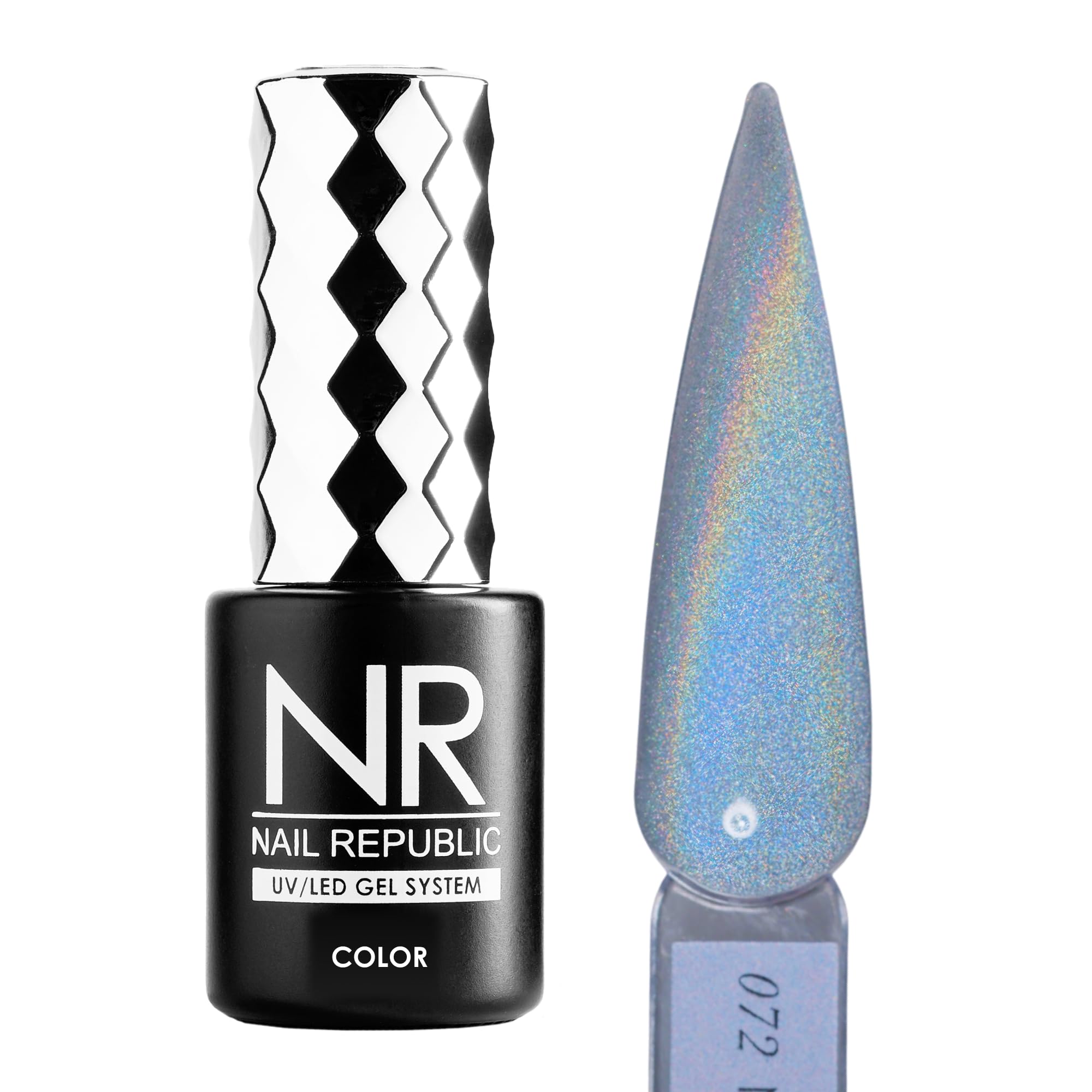 Nail Republic WOW MEOW Cat Eye Gel Nail Polish - Holographic Magnetic Reflective Gel, 10 ml (Blue)-image-21