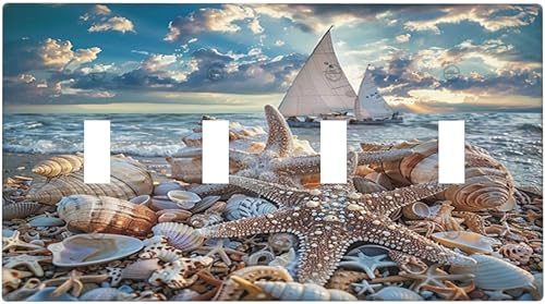 Miniatura 148 de Cubiertas de salida iridiscentes abstractas coloridas nubes dúplex de 1 cuadrilla, placa de cubierta de interruptor de luz arco iris, placas