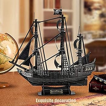 Amazon | 3D立体パズルアン女王の復讐海賊船模型セット