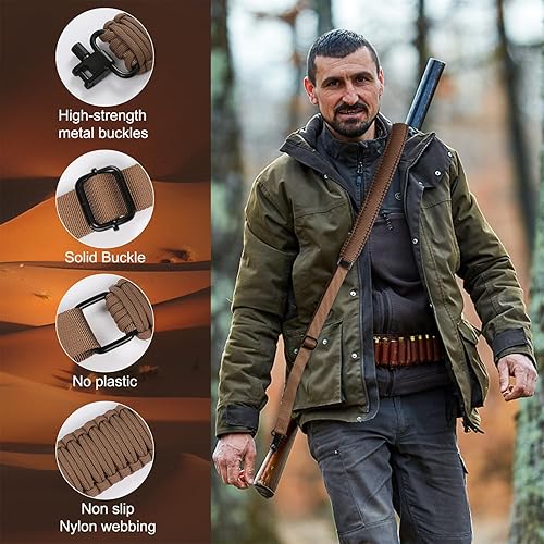 Miniatura 3 de VVAAGG Correa de paracaídas de dos puntos con giros, correa de paracaídas antideslizante para caza