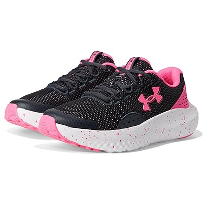 Under Armour Kids Grade School Surge 4 (Big Kid) Girls Shoes Anthracite/Aero Pink/Aero Pink