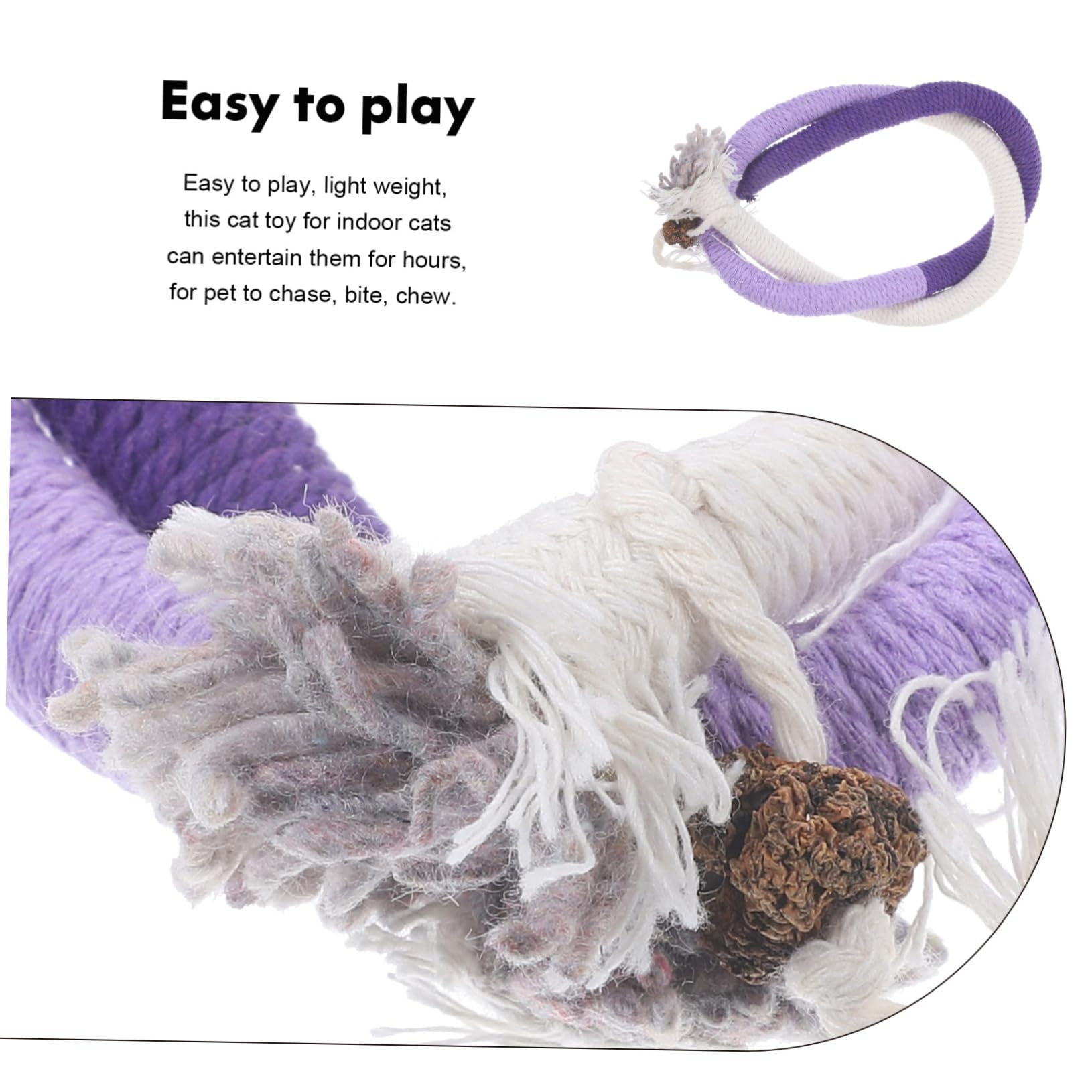 BESPORTBLE 12 Pièces Jouet pour Chat Jouets pour Animaux De Compagnie Jouets pour Chaton Voiture Corde en Coton Jouets De Morsure De Chat Corde De Meulage De Dents De Chat Jouets À Mâcher