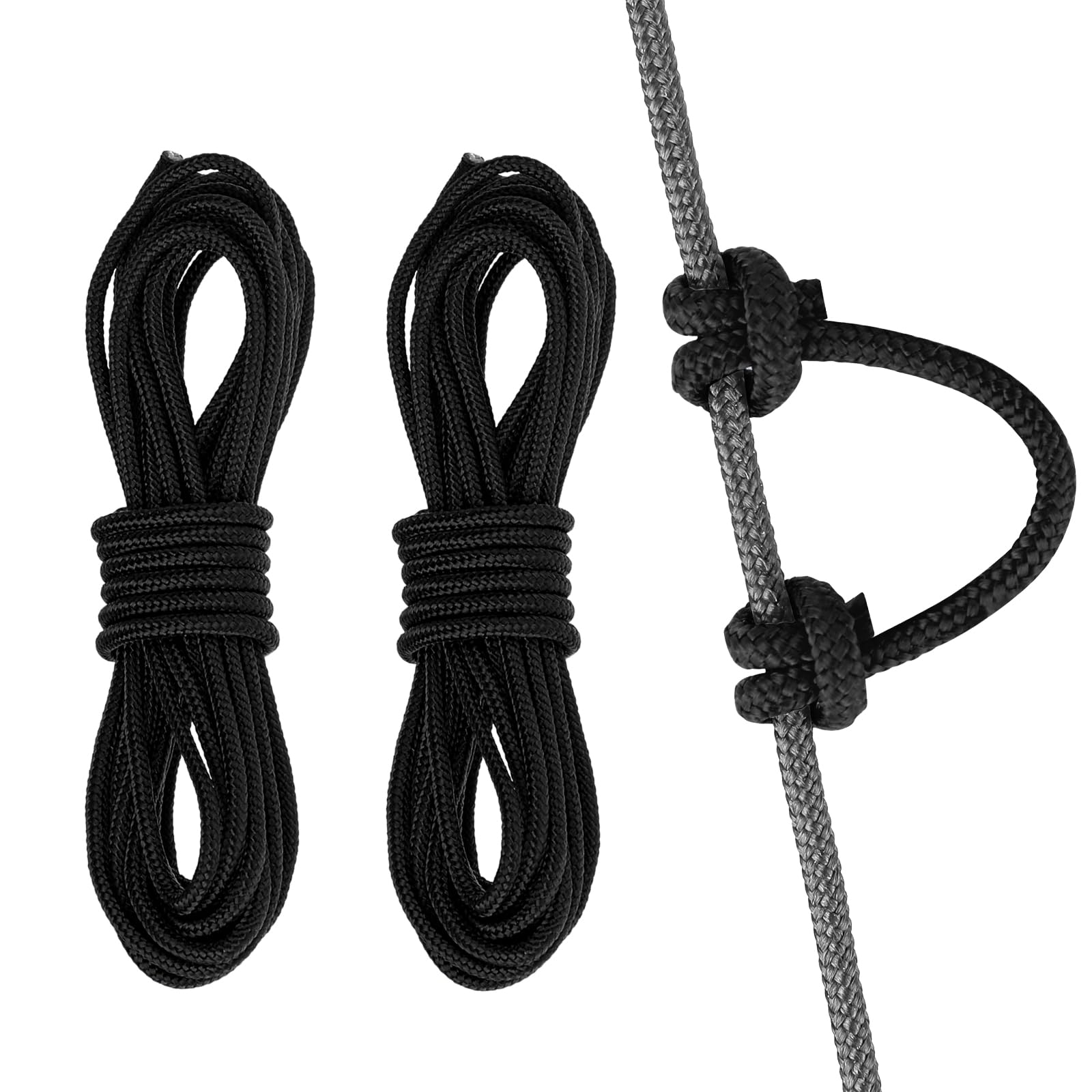 Archery D Loop String 2 Pieces D Loop Rope Buckle D Loop Rope String for Compound Bowstring Archery 10 Feet Bowstring Serving Thread Release Material Compound Bow String Archery