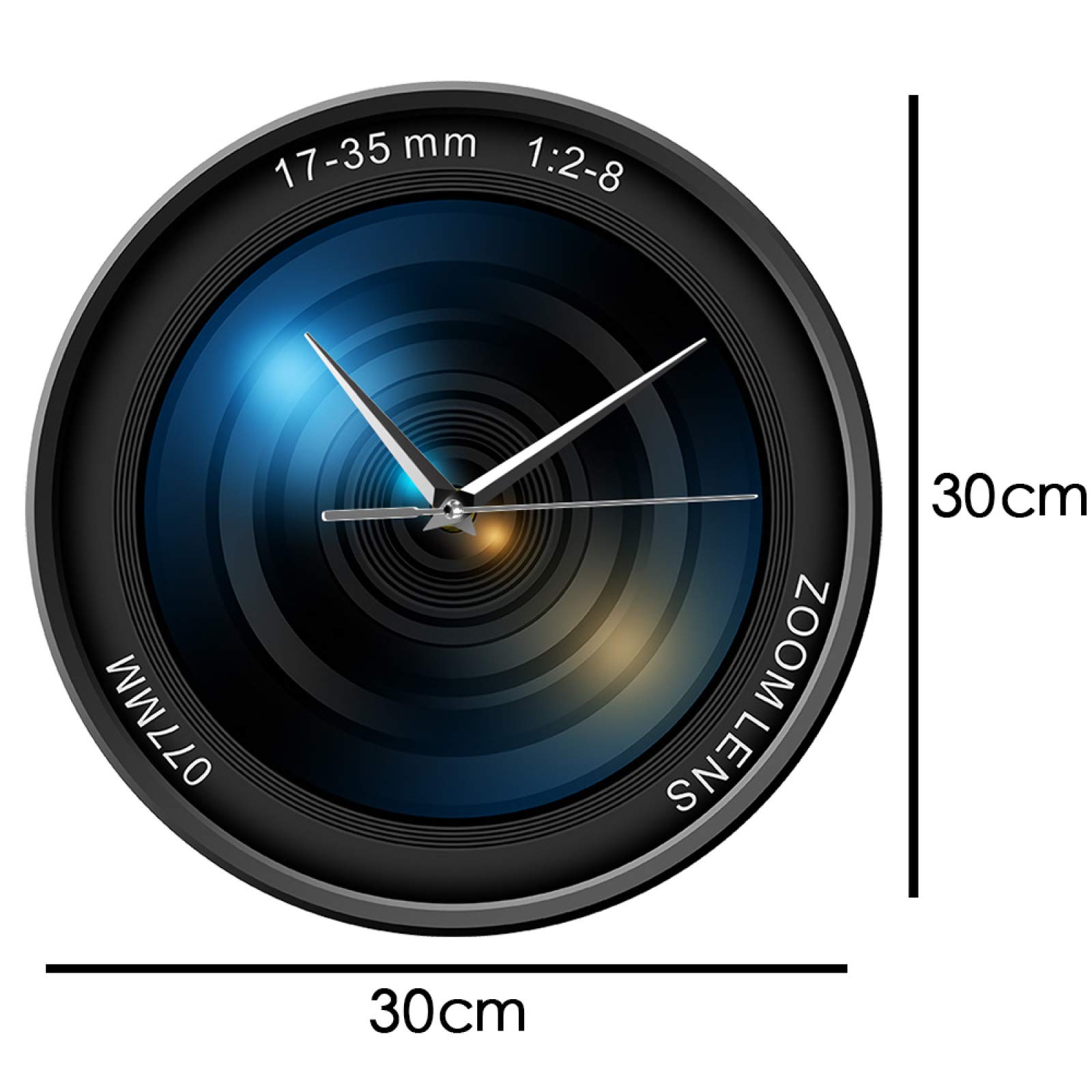 Amazon.co.jp: 壁掛け時計カメラレンズ壁掛け時計写真写真画像ズーム 