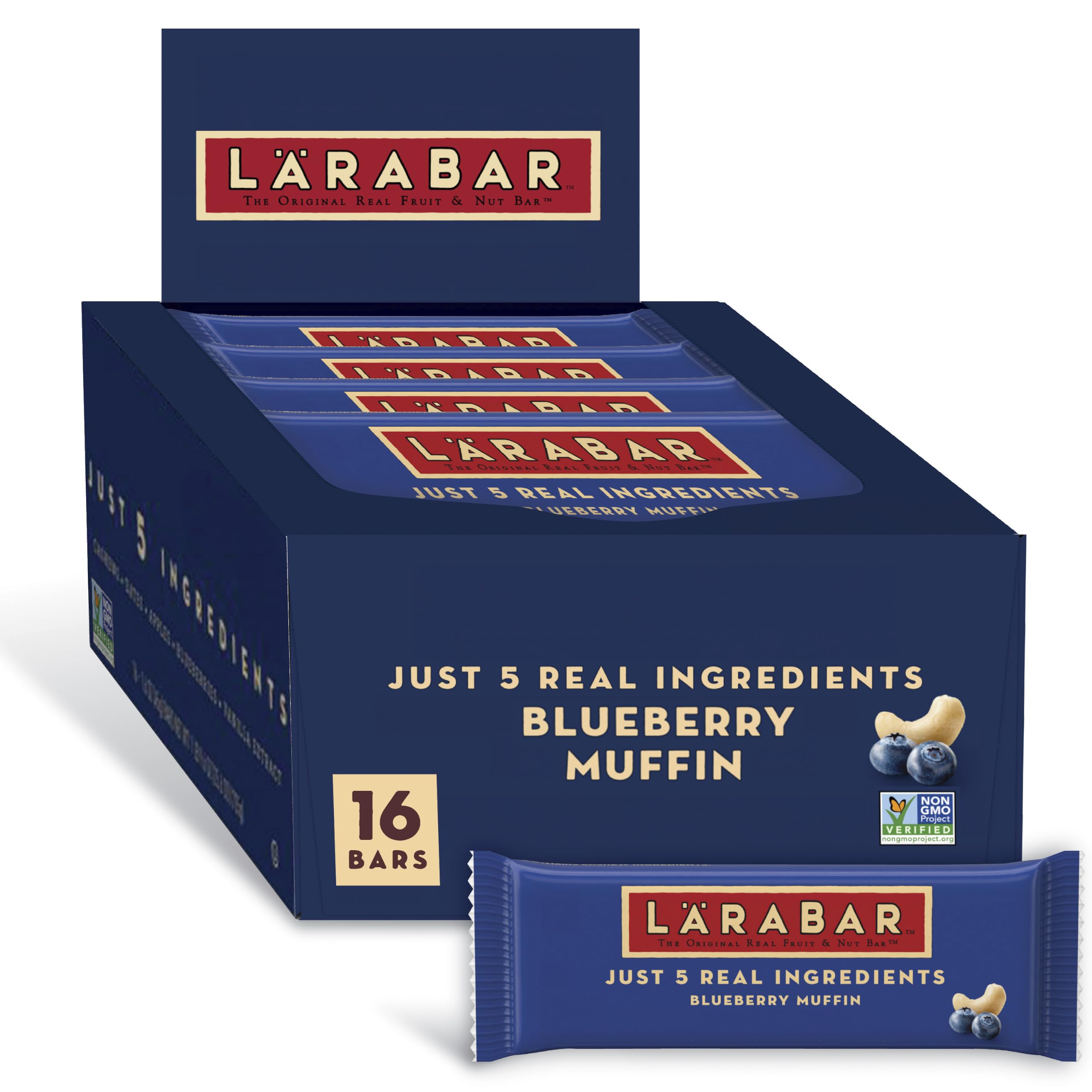 Magdalena de arándanos, 16 Bares, 1.6 oz (45 g) cada uno - Larabar