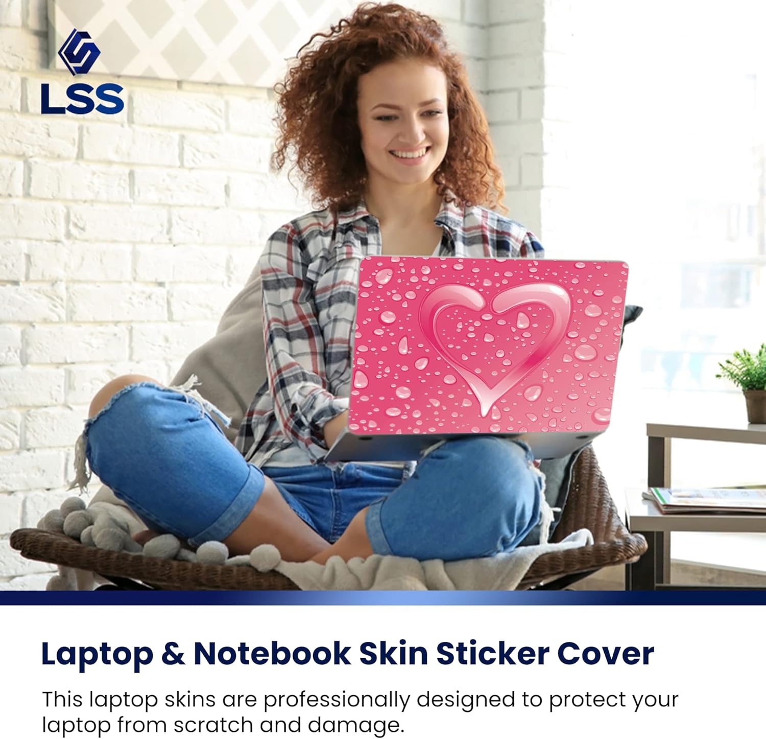 Protect & Style 17" Laptop: Pink Heart Skin Cover 6 71FGaBiph L. AC SL1500