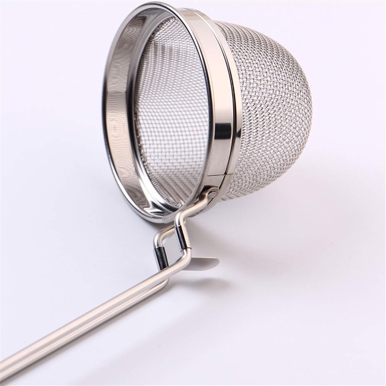 Leaky Spoon Fine Mesh Stainless Steel Colander Filter Spoon Kitchen Filter Tool Diameter 3.6 Inches (Silver Color) Colander