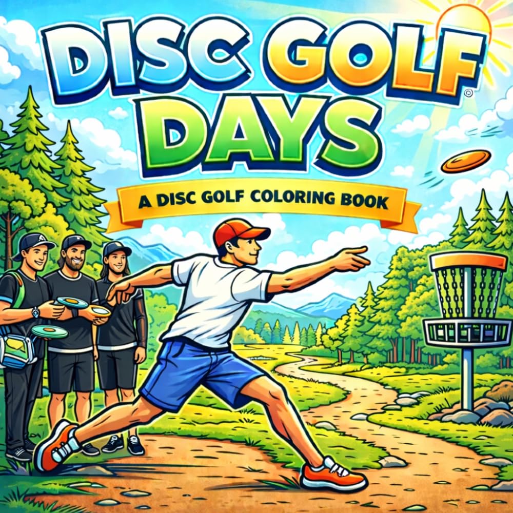Disc Golf Days: A Relaxing Coloring Book for Disc Golf Lovers