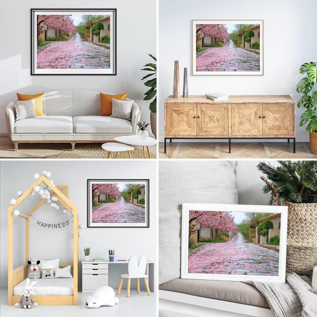 5D Kwiaty Wiśni Diament Malarstwo Dla Dorosłych Zestaw, DIY Zestawy do Malowania Krajobraz Diament, Pełne zestawy artystyczne, Square Rhinestone Ścieg krzyżykowy Malarstwo dla dorosłych Wystrój domu
