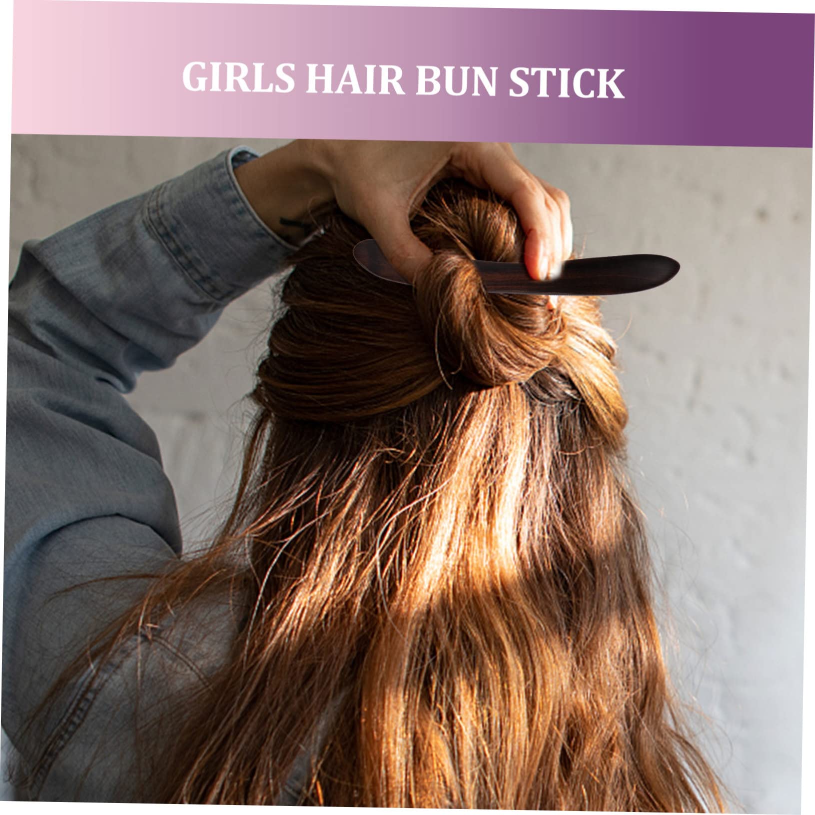 Housoutil 4 Stück Haarnadel Haarnadel Braut asiatisches Tiara Haarklammer Haarstäbchen Essstäbchen für Haare kurz Haare hoch Kimono Haarstock Fräulein Haarschmuck Holz