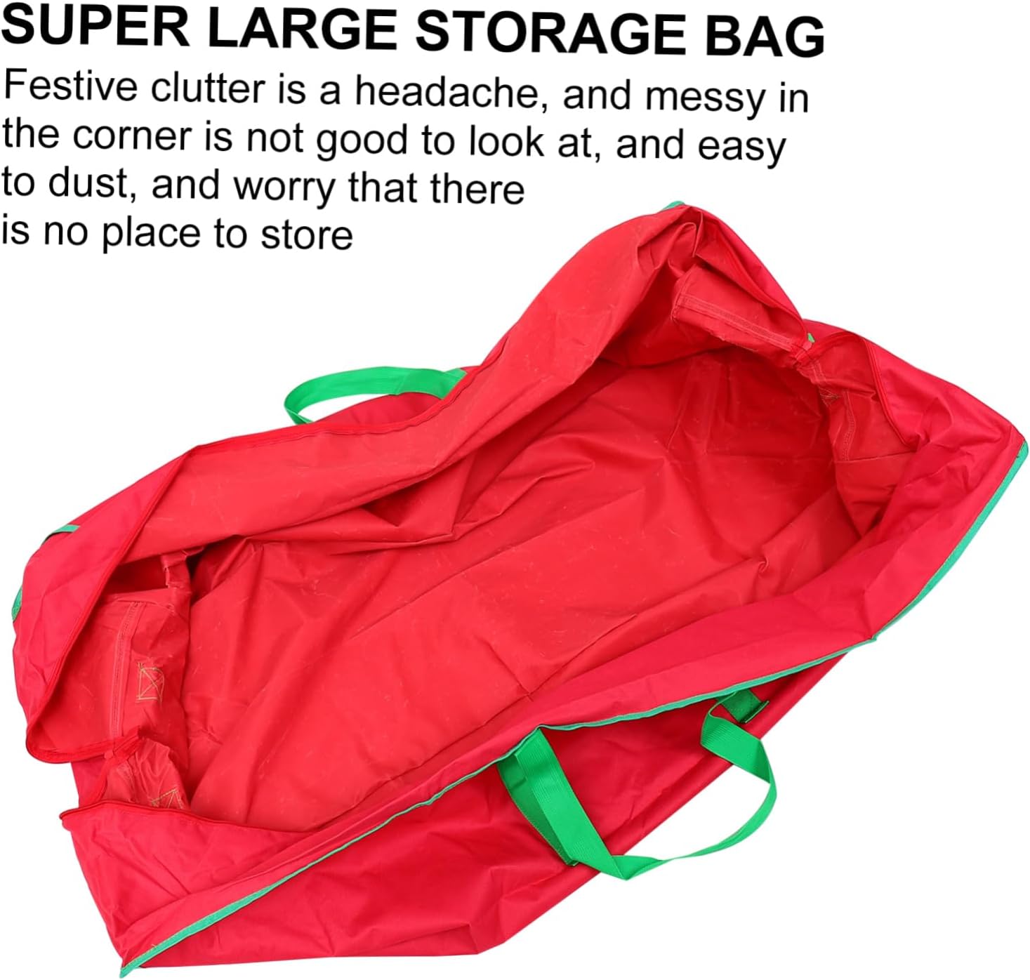 1pc Outdoor Storage Bag for Christmas Cushions Red Design Air Circulation Keeps Items