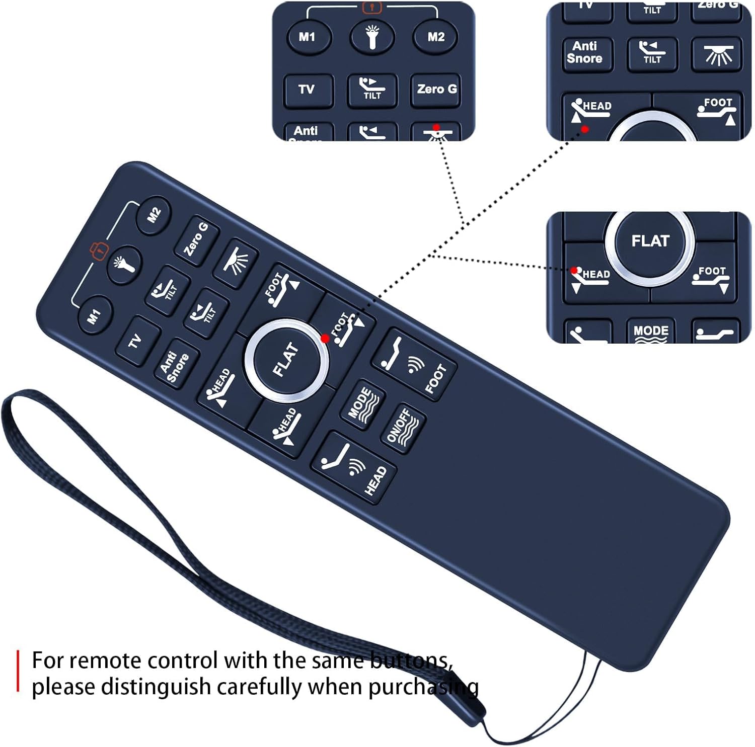 PZL Replacement Remote Control fit for Sven & Son Adjustable Bed, for EGOHOME MS300-ADJ-BED-SPK-14MAT Adjustable Bed Frame