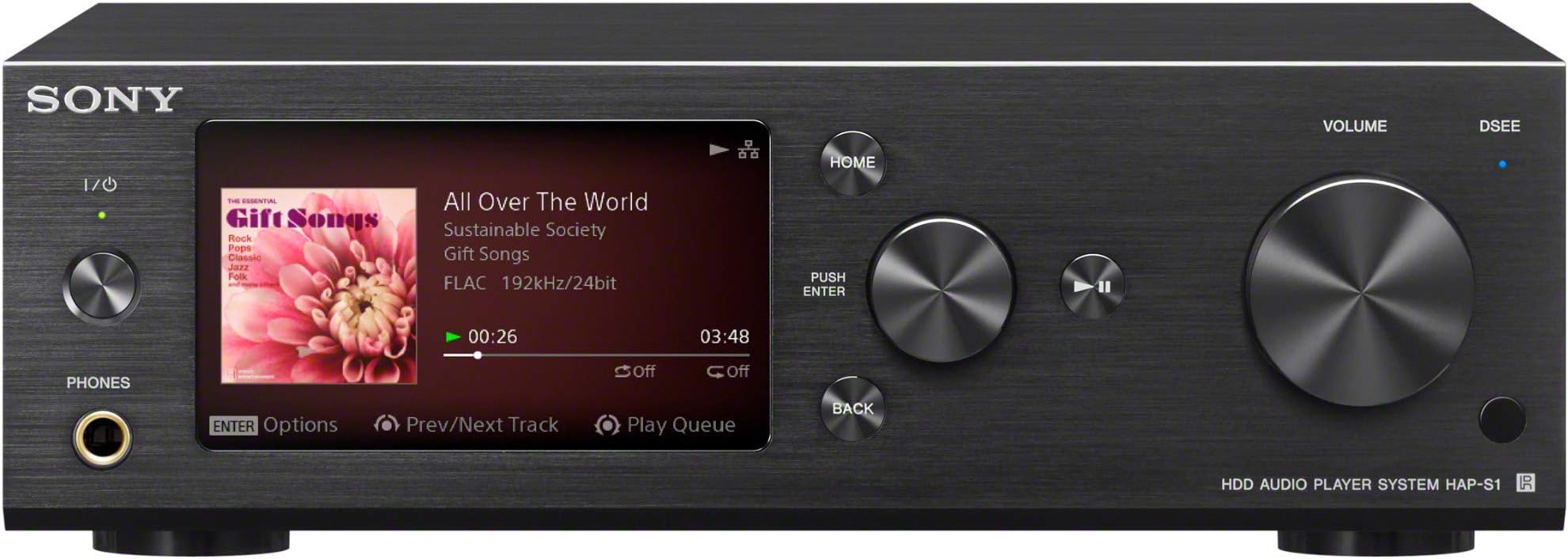 Sony HAPS1/B 500GB Hi-Res Music Player System, Black