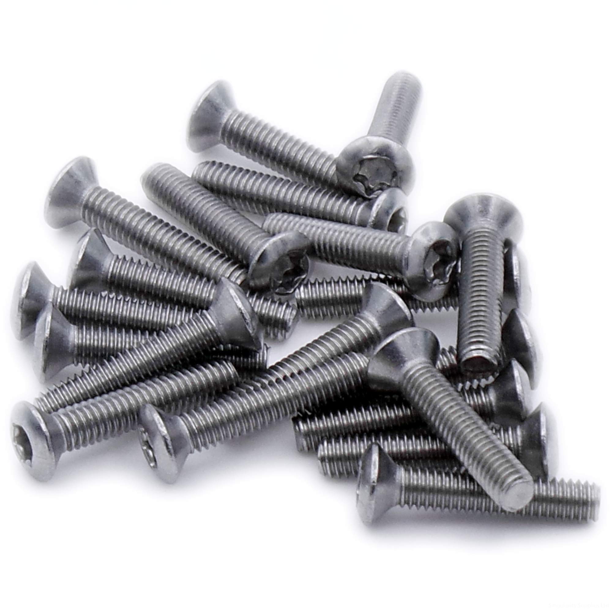 Singularity Supplies M2.5 (2.5Mm X 10Mm) Tx Socket Raised Countersunk Machine Screw (Bolt) - Stainless Steel (A2) (Pack Of 20)