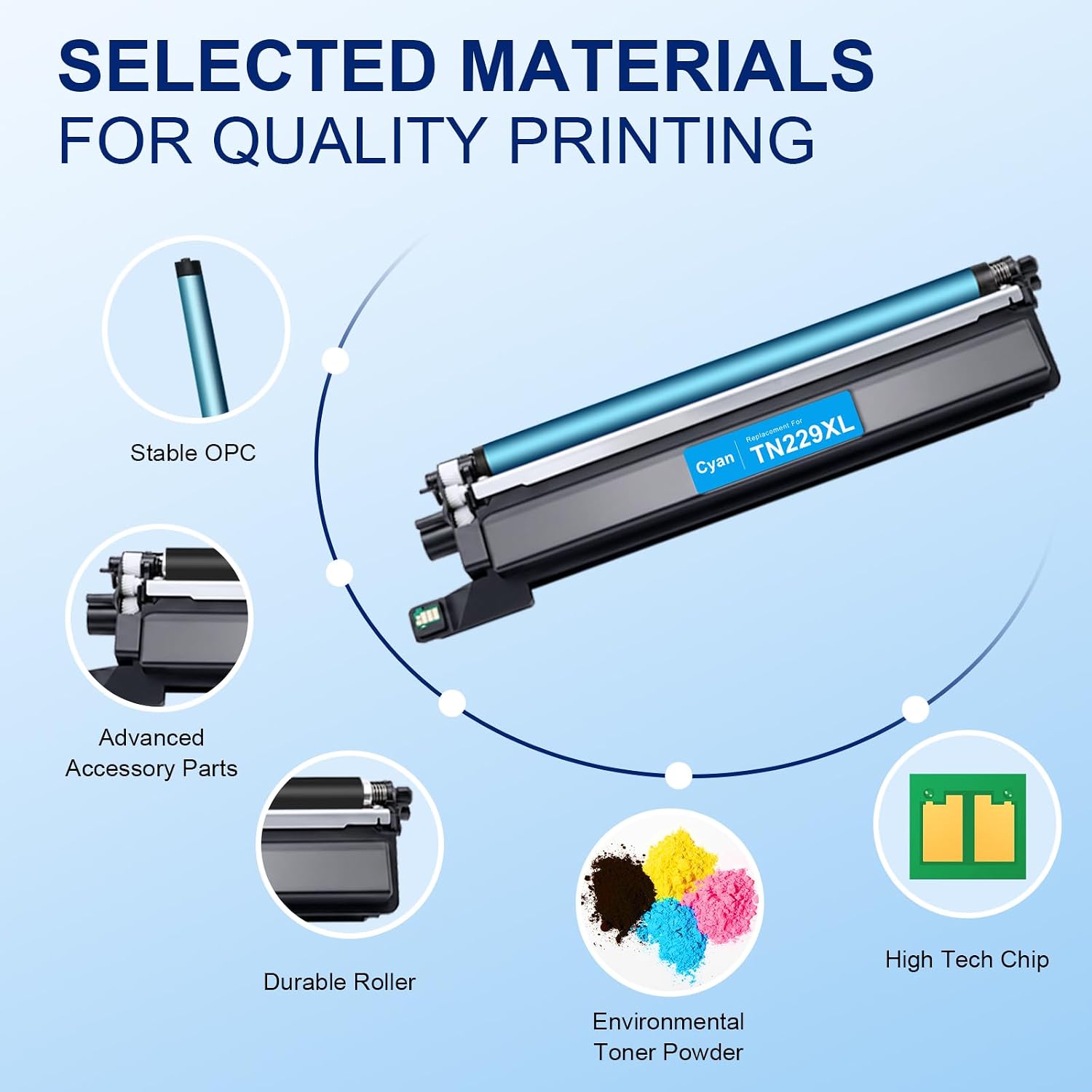  Compatible TN229XL Toner Cartridges Replacement for Brother TN229XL TN229 TN 229XL TN-229XL to use with MFC-L3720CDW MFC-L3780CDW HL-L3220CDW HL-L3280CDW Printer (5 Pack) thumbnail