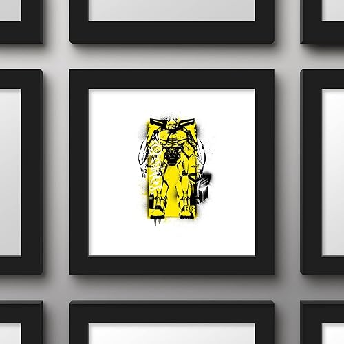 Miniatura 2 de Trends International Gallery Pops Transformers Battle In Brooklyn - Póster de pared con graffiti de abejorro, 12 x 12 pulgadas, versión de marco