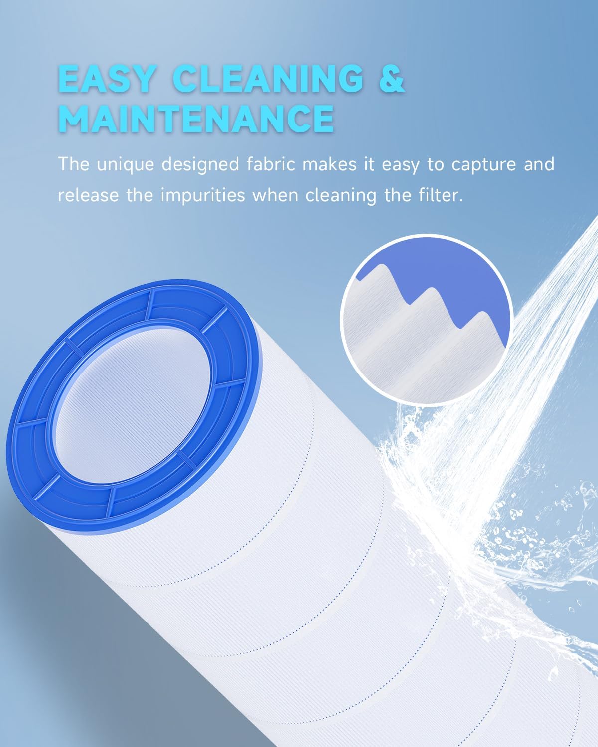 AQUALTRA Pool Filter Compatible with CC200, C-9419, PAP200, R173217, FC-0688, 200 sq. ft., 31 1/8" x 10 1/16" 2 Pack - Image 8