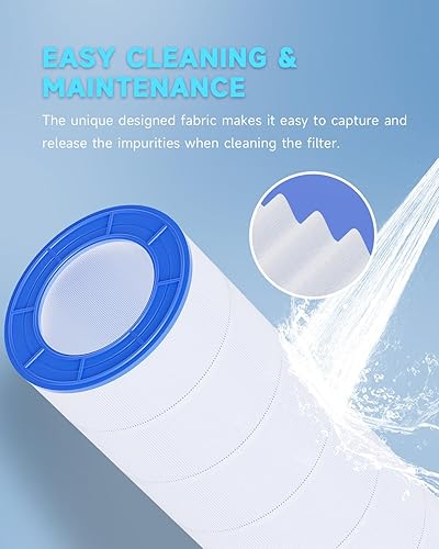Miniatura 8 de AQUALTRA Filtro de piscina compatible con CC200, C-9419, PAP200, R173217, FC-0688, 200 pies cuadrados, 31 18 pulgadas x 10 116 pulgadas, paquete de 2