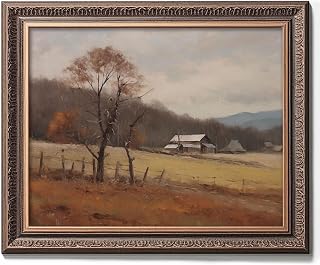 Autumn Landscape Painting Print, Vintage Art Prints, Art Print Ready for Framing