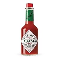Vista 10 de TABASCO - Salsa picante de chile rojo original, picante medio, botella de vidrio, tres ingredientes simples, para salsas, tacos, huevos, pizza