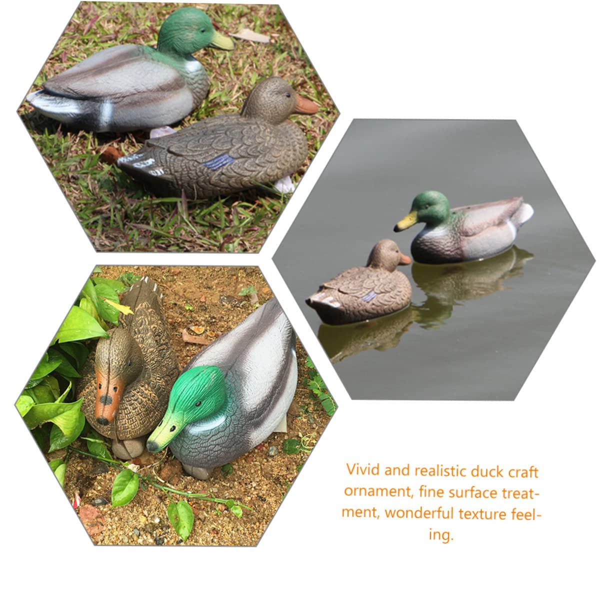 POPETPOP 2 Piezas Modelo De Pato Flotante Señuelos De Pato Exterior Equipo De Caza De Patos Accesorio De Caza Suministros De Caza Estatua De Jardín Suministro Al Aire Libre Cebo De Caza Eva