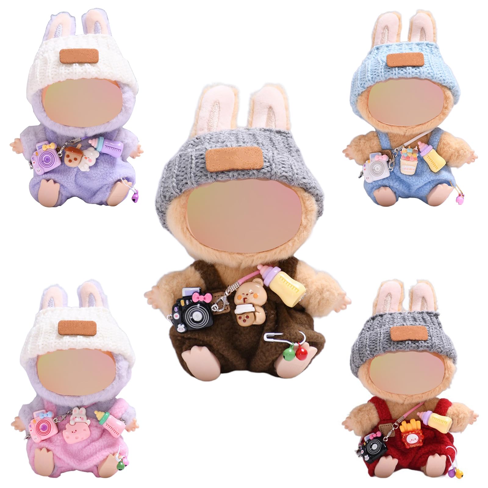 17cm Doll Clothes, Clothes Set for 17cm Dolls, Doll Clothes Suitable for Dolls Accessories (NO Doll) (Brown) - Image 2