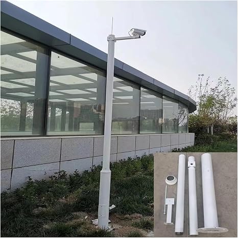 Amazon.com: MZZKFC Outdoor Surveillance Camera Pole Detachable, Solar ...