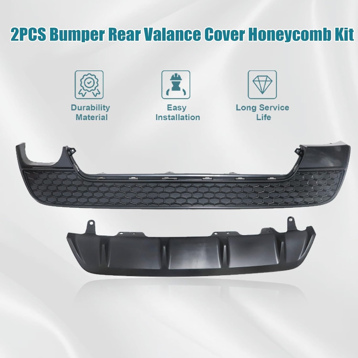 GXARTS Black Rear Bumper Valance Cover 52169-02071 Compatible with Toyota Corolla SE XSE 2020 2021 2022