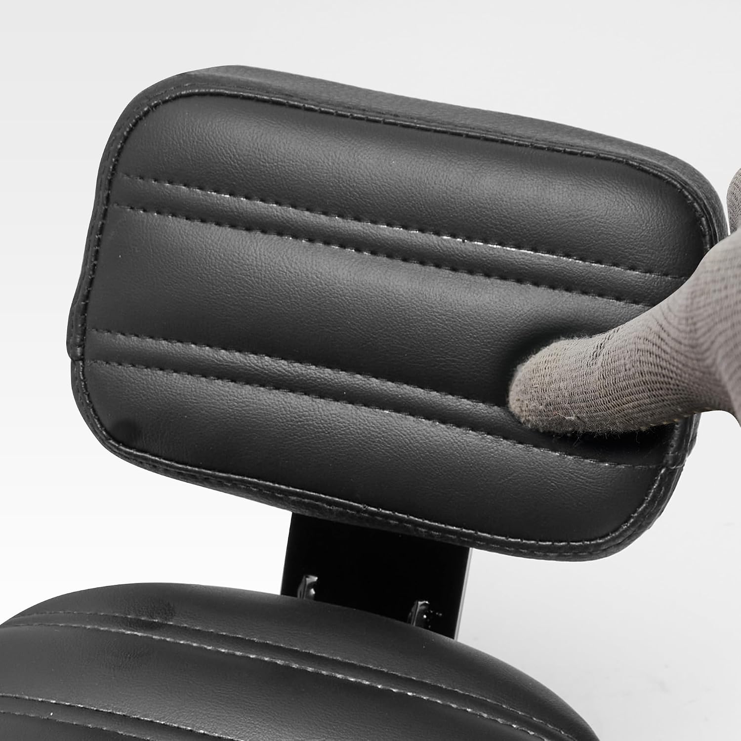 Rear Sissy Bar Passenger Seat w/Lower Backrest Bundles with Aluminum Speedometer Trim Ring Cover for Indian Scout Bobber 2025 Models Accessories