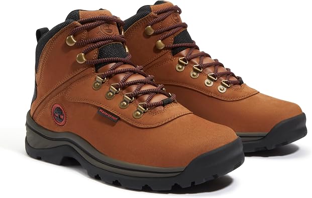 Timberland Men's White Ledge Mid Waterproof Hiking Boot, Rust Nubuck, 11 Medium