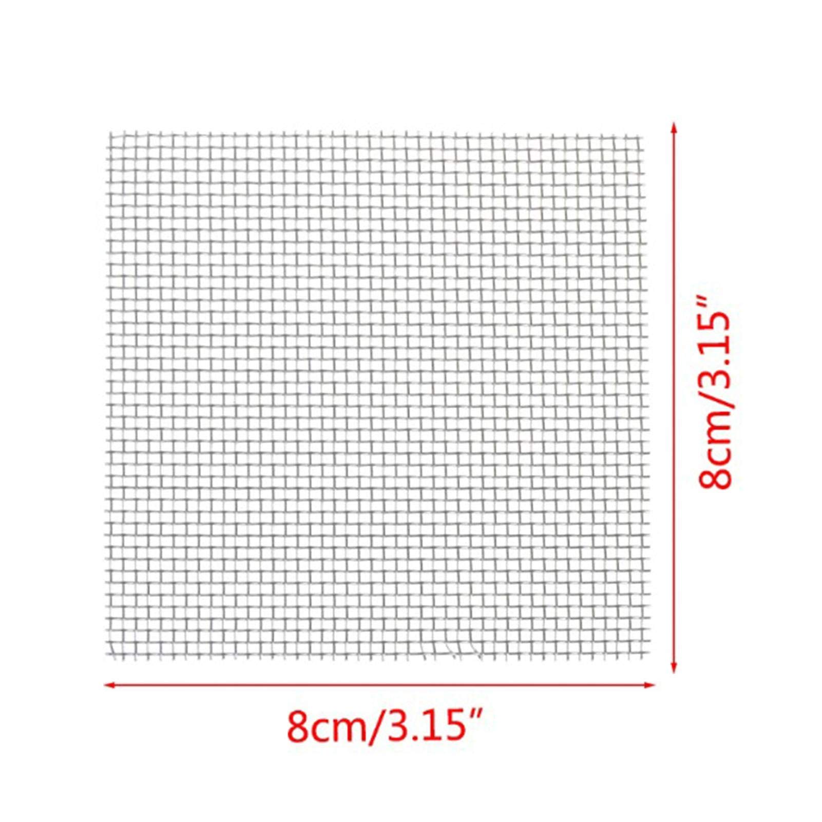 Produktbild von 15 Edelstahl-Moosnetze Für Aquarium – 8x8 Cm, Rostfrei, Zum Befestigen Von Wassermoos & Pflanzen, Für Aquascaping