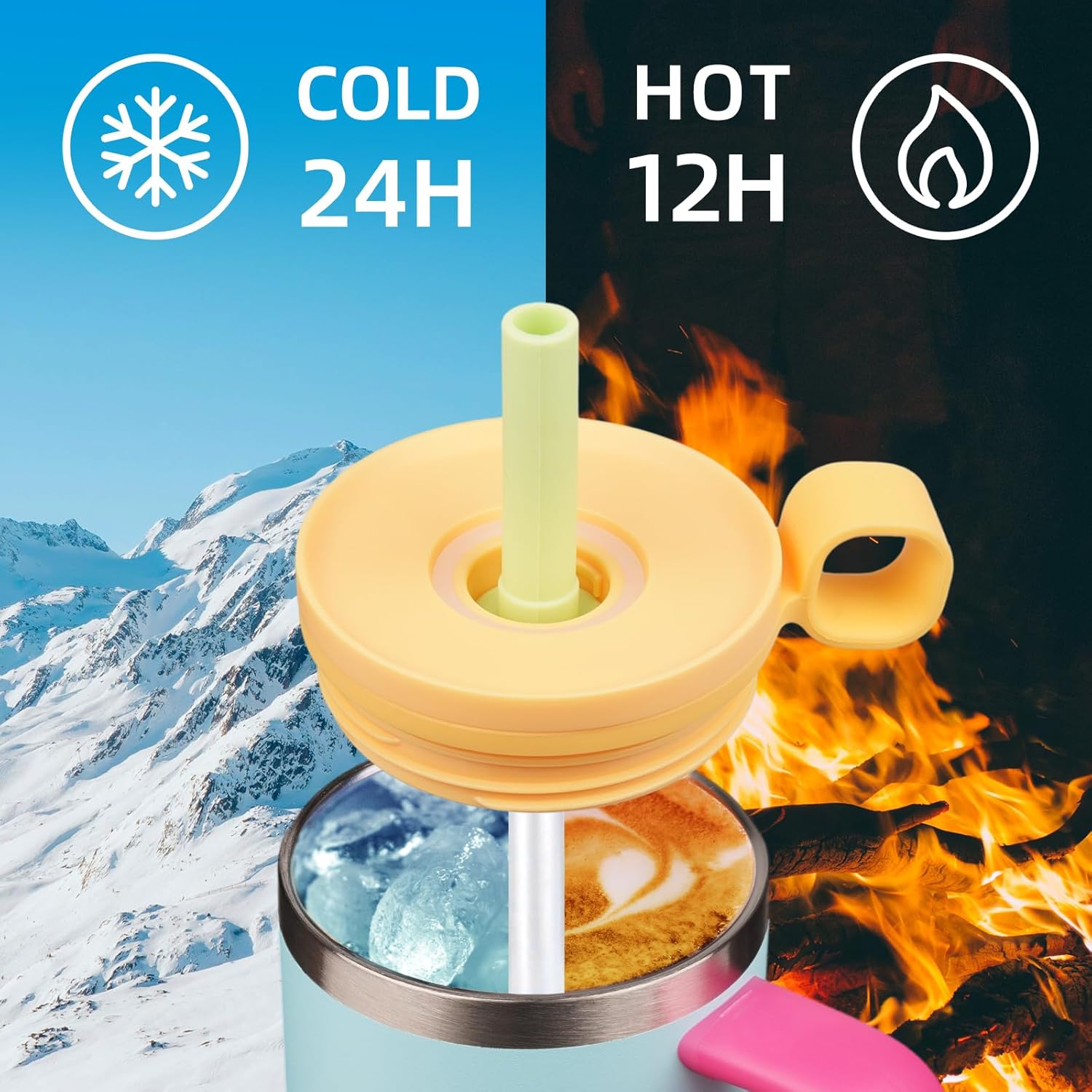 BJPKPK Insualted Tumblers with Handle and Straw 40oz Stianless Steel Travel Coffee Mug Thermal Cups with Lid,Sky Blue - Image 4