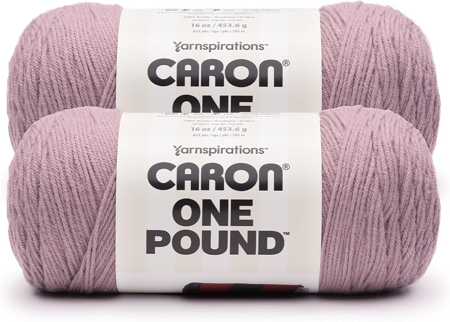 Caron ONE POUND BLUE GROTTO Yarn - 2 Pack of 453.6g/16 oz - 100% Acrylic - #4 Worsted (Medium) - 812 Yards - Knitting/Crochet
