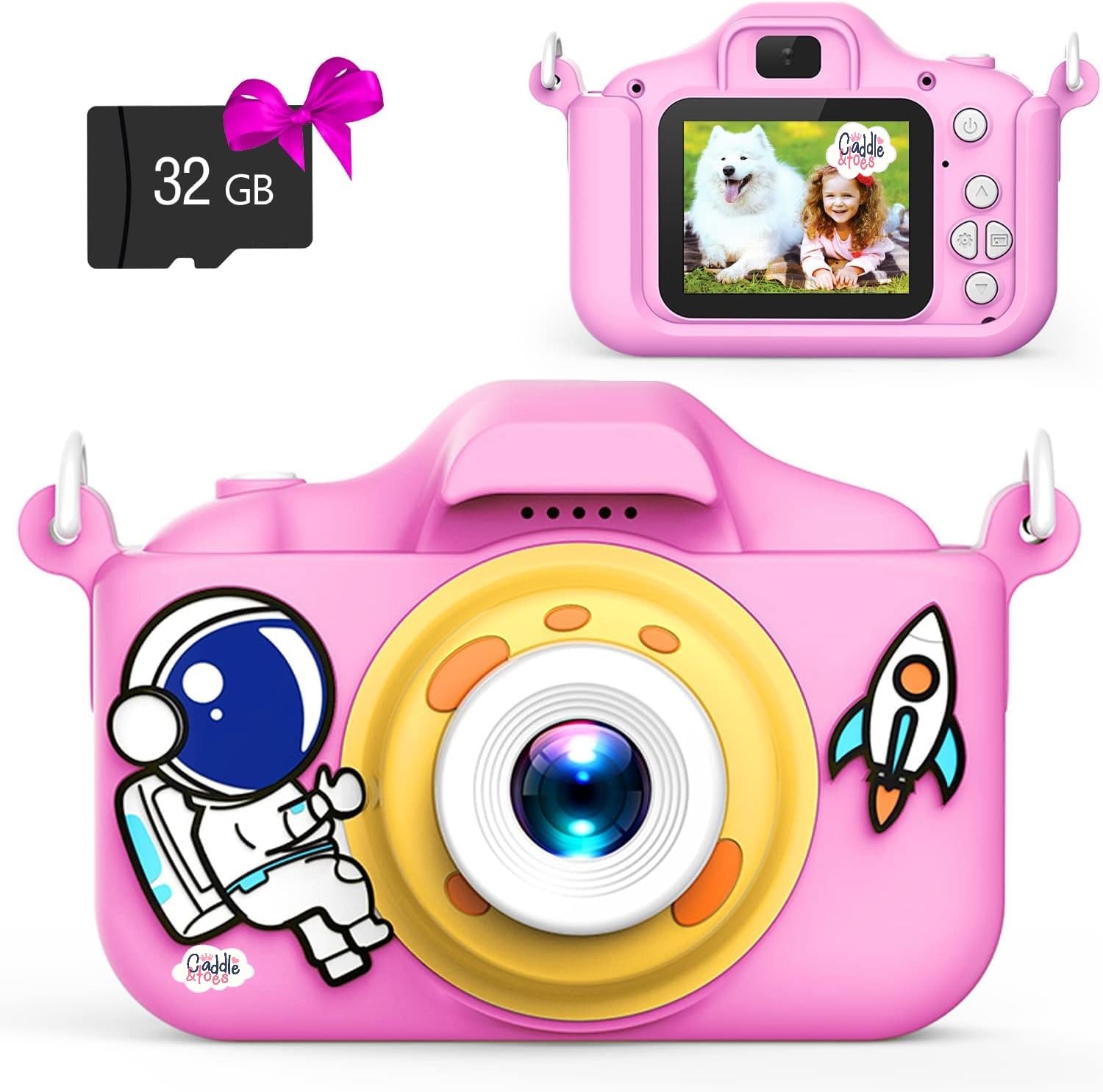 CADDLE & TOES Kids Camera for Girls, 1080P HD 2.0 Inch Screen with 32GB SD Card, Birthday Christmas Kids Toys Gifts Children Camera for Kids Age 4+ to 14 Years Old Girls (Blue) (B0CFYLDX9F) Amazon Price History, Amazon Price Tracker