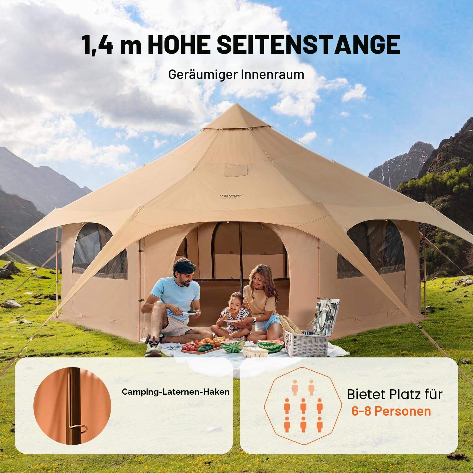 VEVOR Zelte, Segeltuchzelt