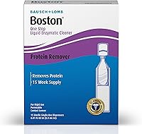 Vista 1 de Limpiador enzimático líquido Boston One Step de Bausch + Lomb, 15 dispensadores estériles de un solo uso (paquete de 2)