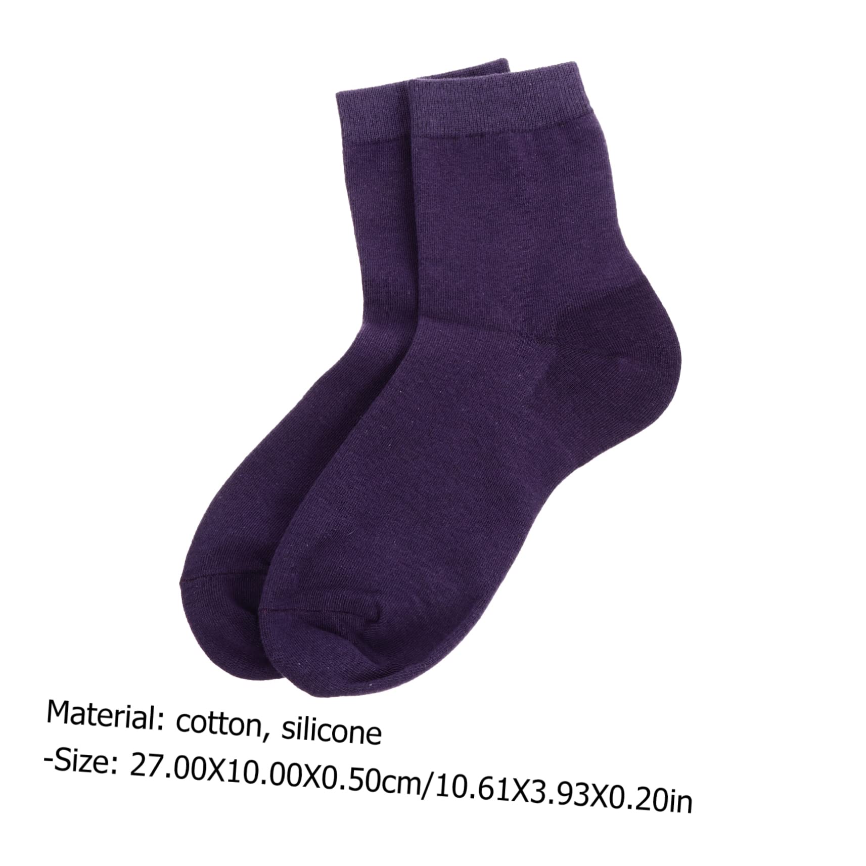 Beatifufu White Socks Women Moisturizing Gel Socks Anti-Cracking Silicone for Foot Care Random Color