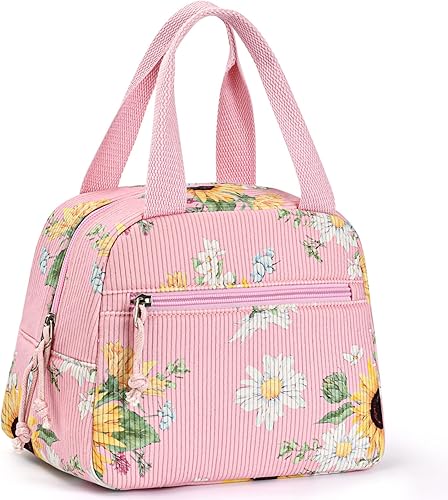 Miniatura 19 de Bolsa de almuerzo, bolsa de almuerzo aislada para mujeres y hombres, lonchera impermeable, bolsa de almuerzo tipo tote de gran capacidad,