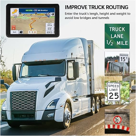 GPS Car Navigation 5 Inch Car GPS 8G 256 Meter Navigation System Newest Map Touch Screen Auto Track Voice Guidance Speed Camera Warning High Accuracy Positioning Size : US CAN Mexico, 5655648974