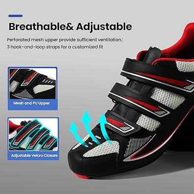 Chaussures de cyclisme SPD pour homme et femme compatibles