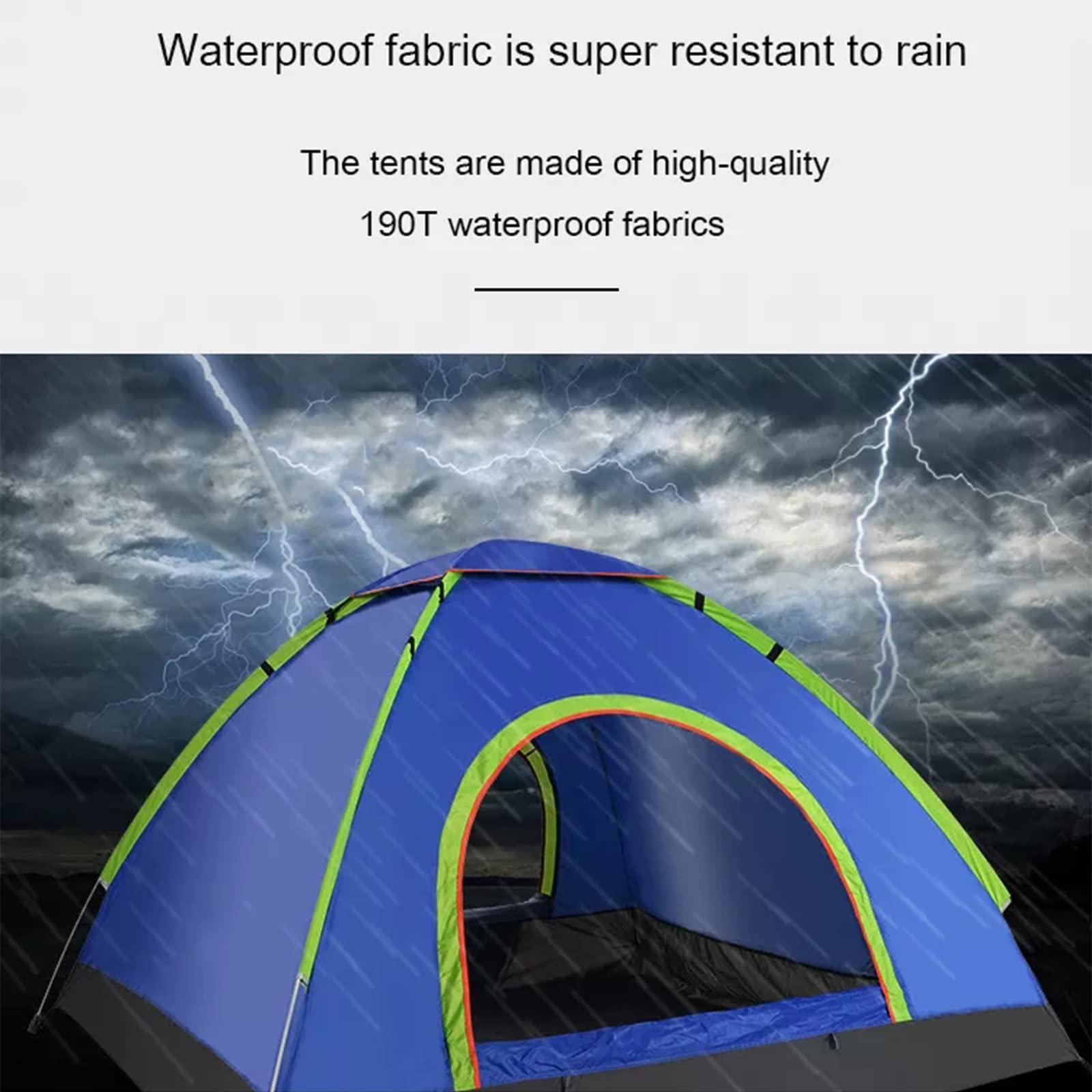 Tenda Campeggio 2 Posti Con 100% And Impermeabile Tende Igloo, Con Borsa Per Il Trasporto Facile Da Montare,Tende Fit Per Viaggi Di Coppia,Escursioni Outdoor
