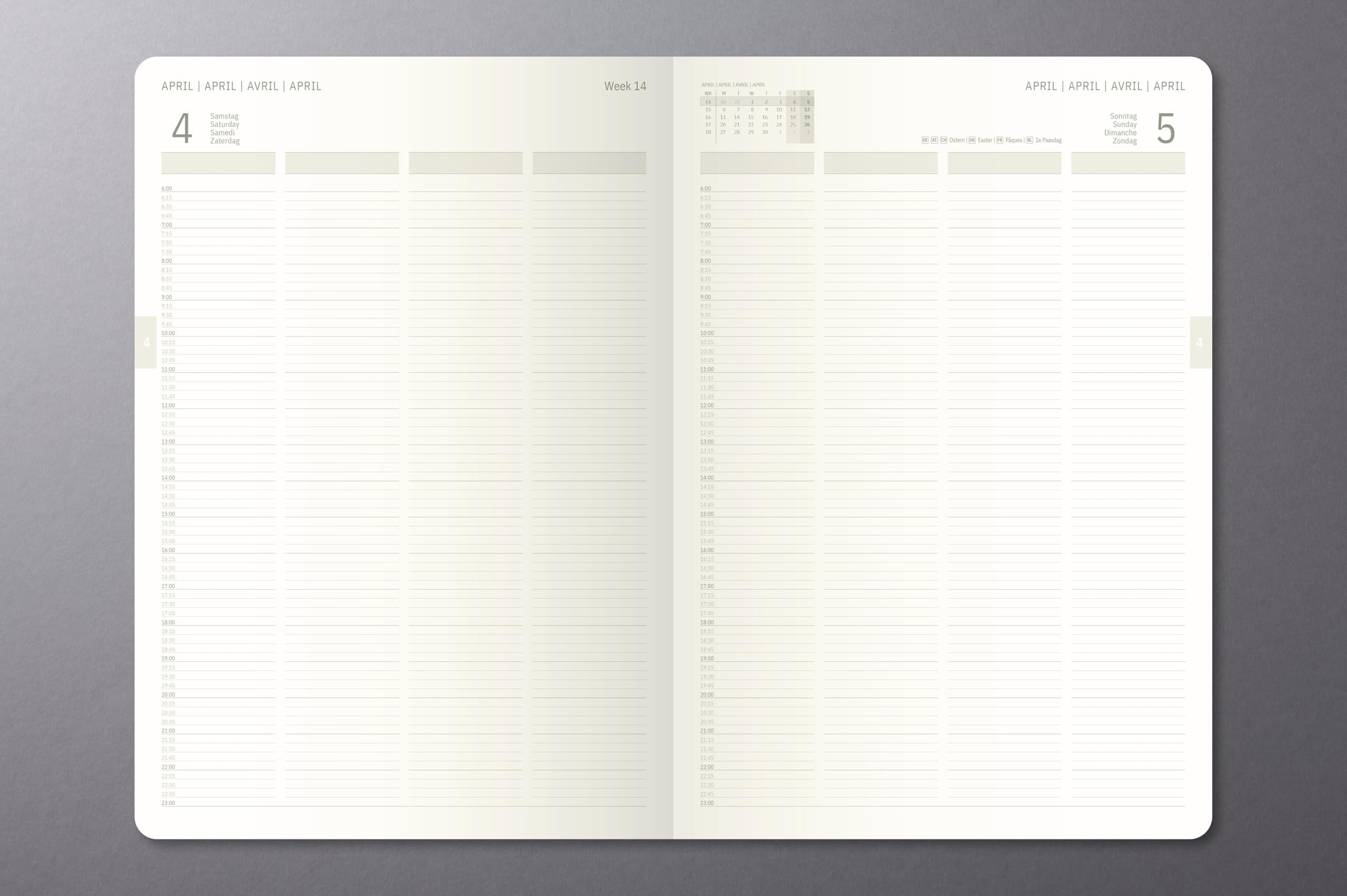SIGEL Agenda professionale Conceptum 2027 A4+ copertina rigida | C2704, nero, per una pianificazione chiara di appuntamenti, attività e note