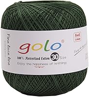 Vista 32 de Golo - Hilo de ganchillo tamaño 30, hilo de colores para hacer encaje 310