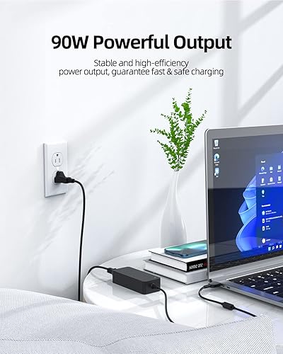 Miniatura 7 de Cargador de punta delgada de 90 W 65 W compatible con Lenovo Yoga Ideapad 730-15IWL 730-15IKB 720-15IKB 720S-15IKB 720S Touch-15IKB 330-17ICH