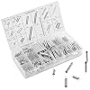 200PCS Springs Kit,Stainless Steel Small Springs, Compression Springs, Stainless Steel Professional Compression, Tension Springs, Steel Metal Small Spring, Assorted with Storage Box for Mechanical