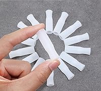 Vista 2 de Mini Skater 16 puntas de silicona para popotes de grado alimenticio, reutilizables, antiquemaduras, para popotes fríos y de 3/10 pulgadas de ancho