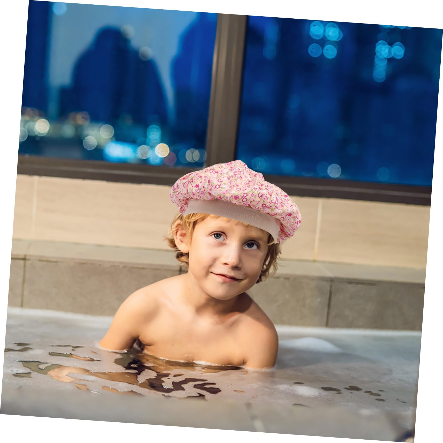 Healvian 3er-Sets Weiche Nachtmütze Für Kinder Satin-schlafmütze Kinder-schlafbezug Reise-babymütze Für Zuhause Und Hotel 4 Stück * 3